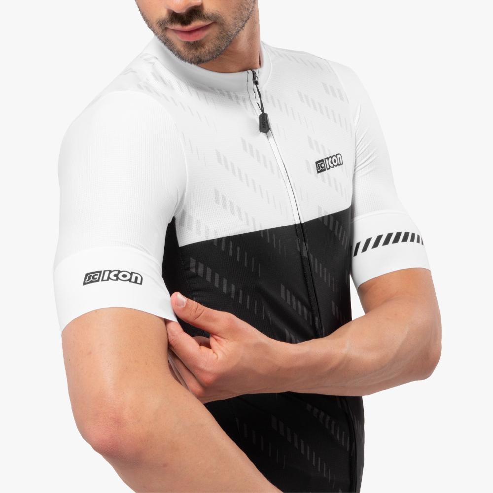 Scicon Maglia Ciclismo X-Over Reflex Nera/Bianca Convenienza
