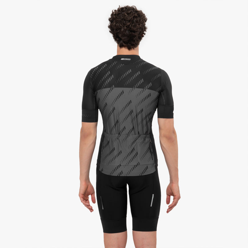 Scicon Maglia Ciclismo X-Over Reflex Nera/Antracite Vendita Calda
