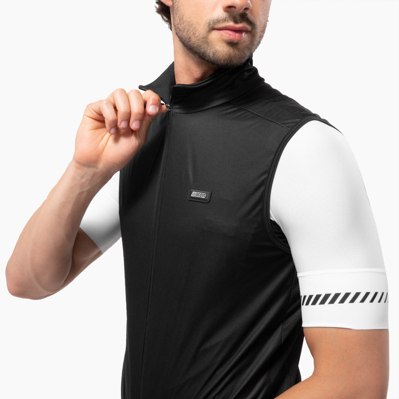 Scicon Gilet Antivento Ciclismo Nero Qualità