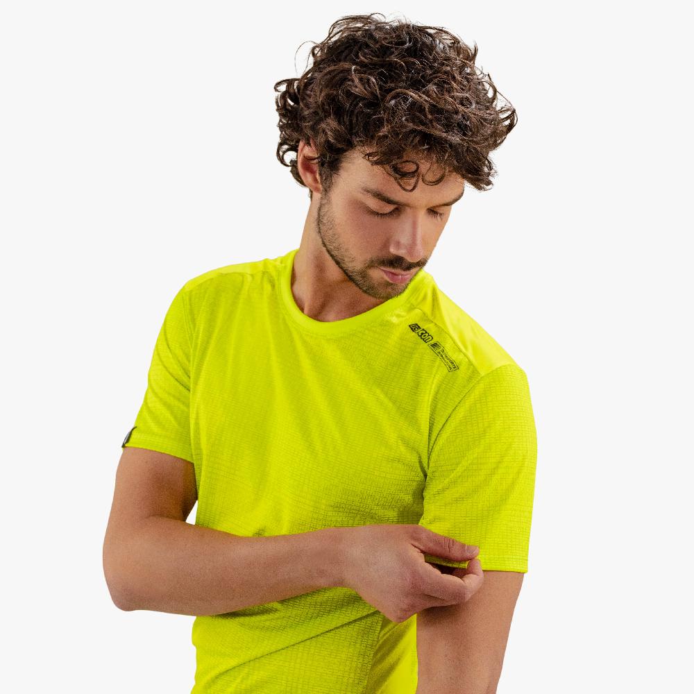 Scicon T-shirt Tecnica X-Over Gialla Fluorescente Vendita