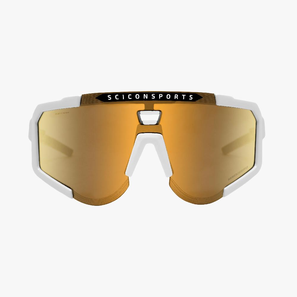 Scicon Occhiali Sportivi Aeroscope Bianco/Bronzo Pezzi Unici