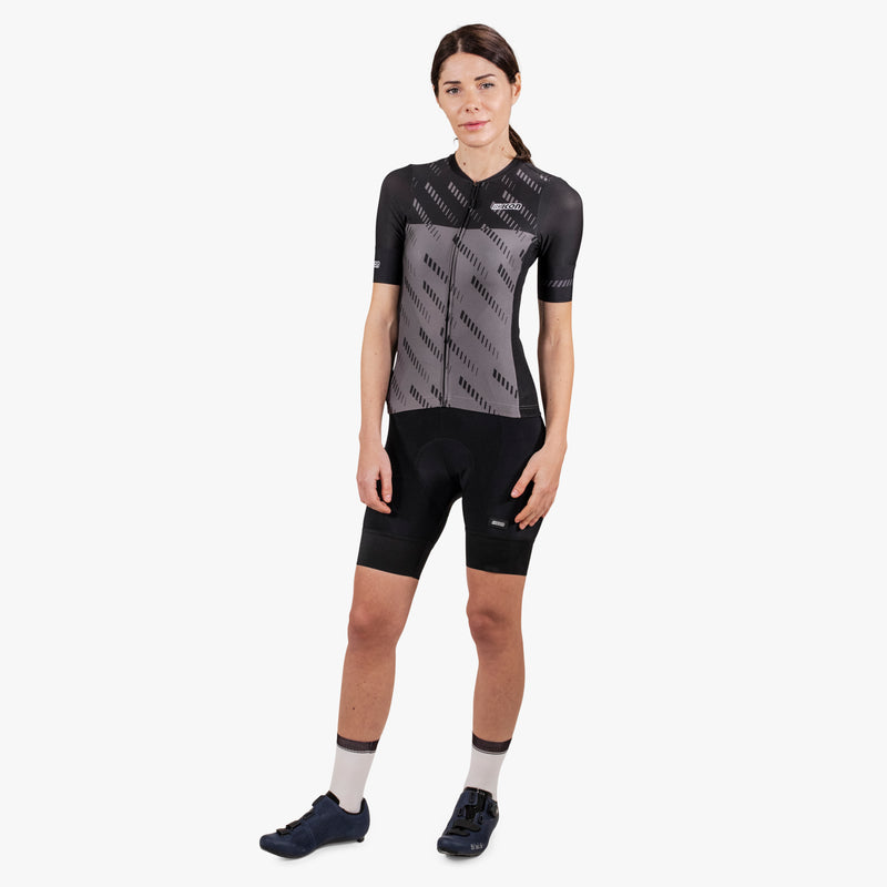 Scicon Maglia Ciclismo Donna X-Over Reflex Nera Vendita Calda