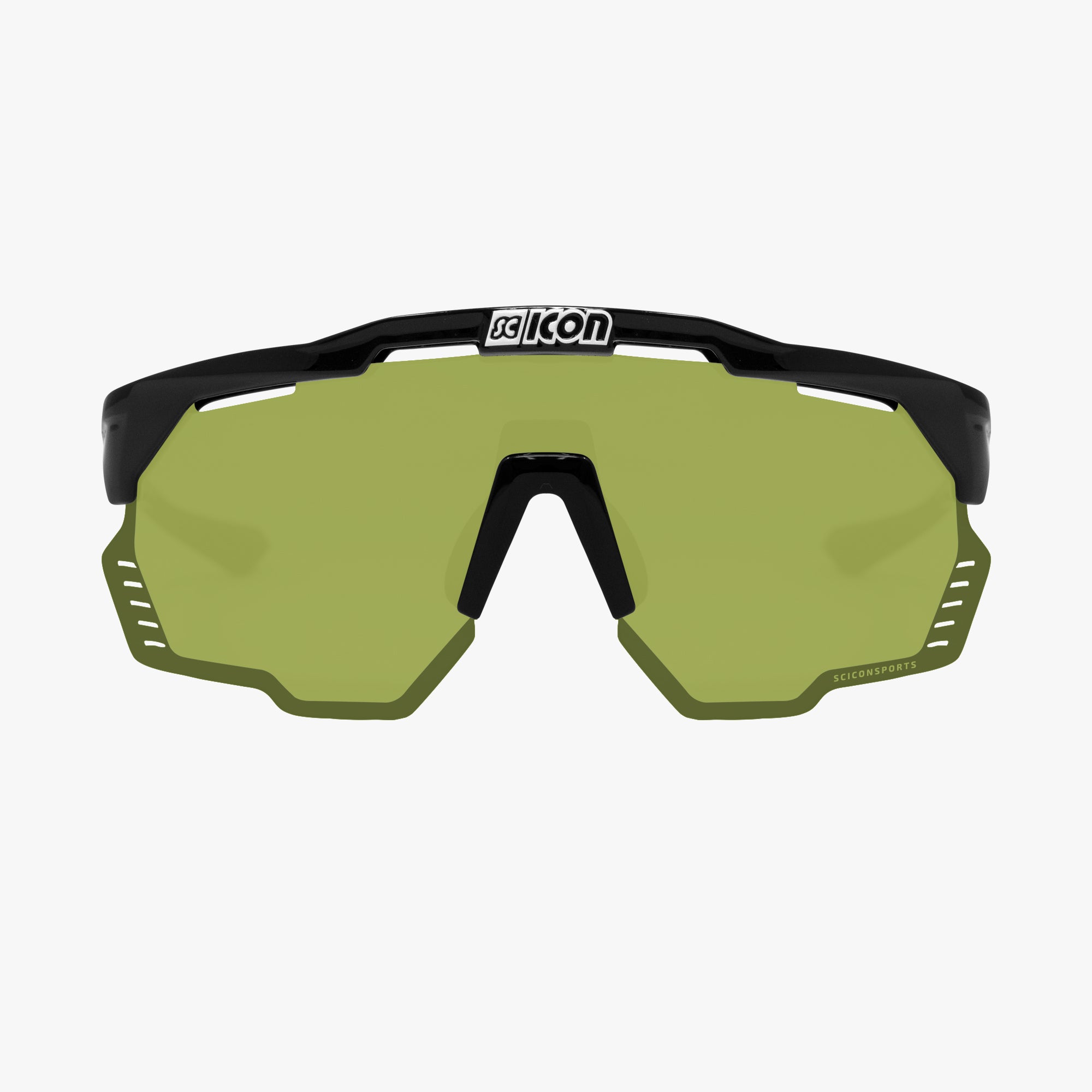Scicon Occhiali Sportivi Aeroshade Kunken Nero/Verde Saldi Di Fabbrica