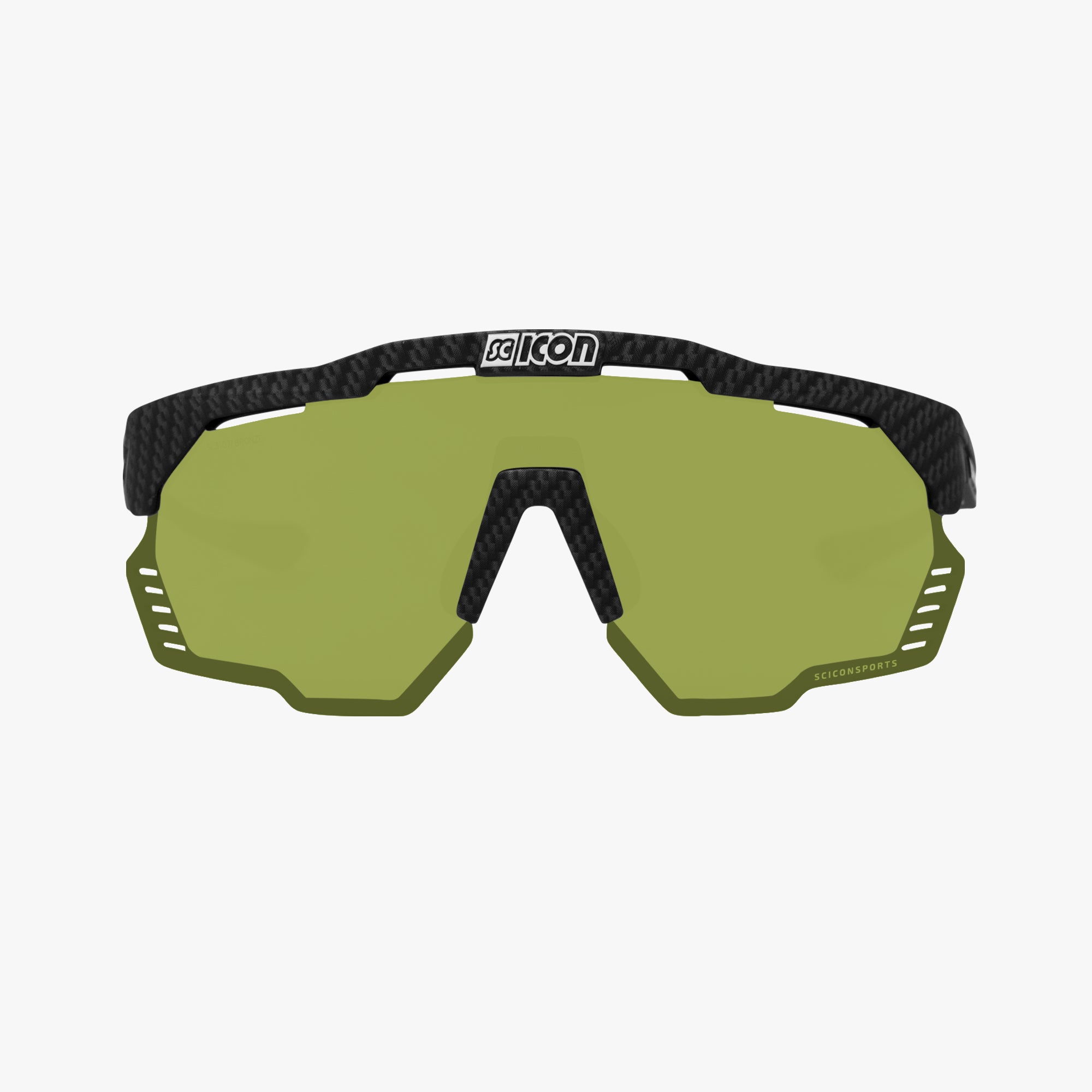 Scicon Occhiali Sportivi Aeroshade Kunken Carbon Opaco/Verde I Più Venduti