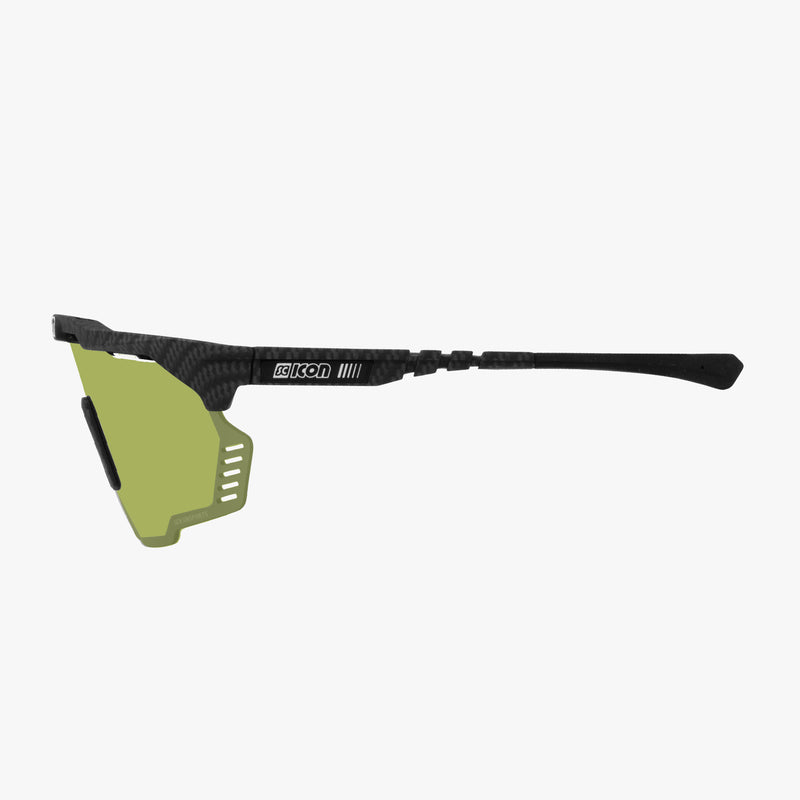 Scicon Occhiali Sportivi Aeroshade Kunken Carbon Opaco/Verde I Più Venduti