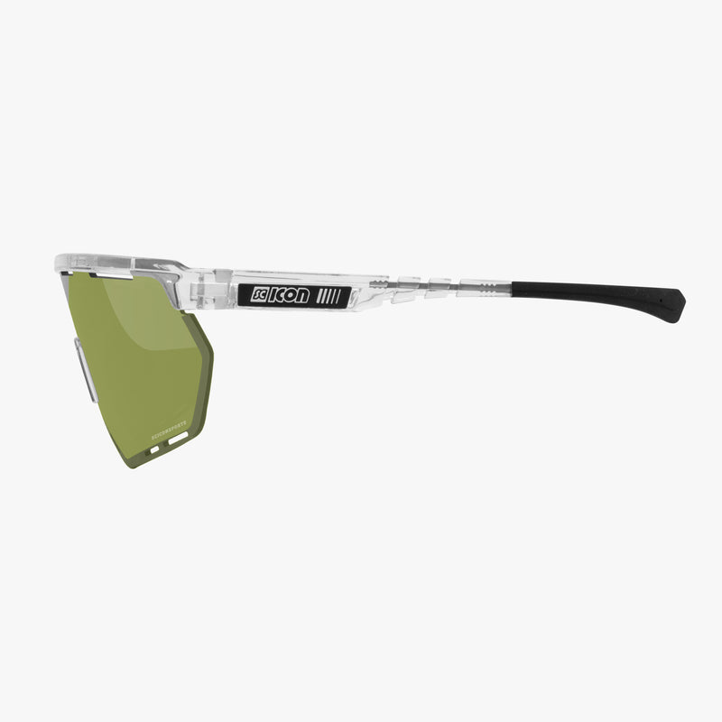 Scicon Occhiali Sportivi Aerowing Cristallo/Verde In Saldo