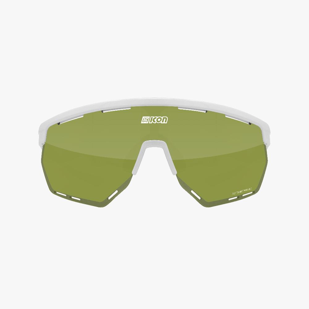 Scicon Occhiali Sportivi Aerowing Bianco/Verde Nuova