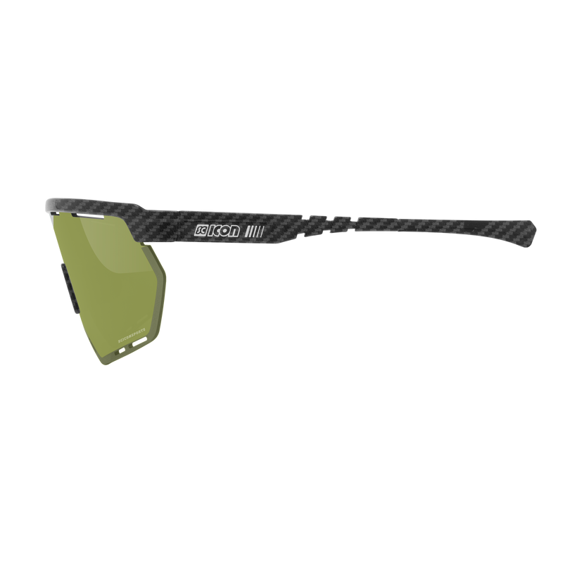 Scicon Occhiali Sportivi Aerowing Carbon Opaco/Verde 2025