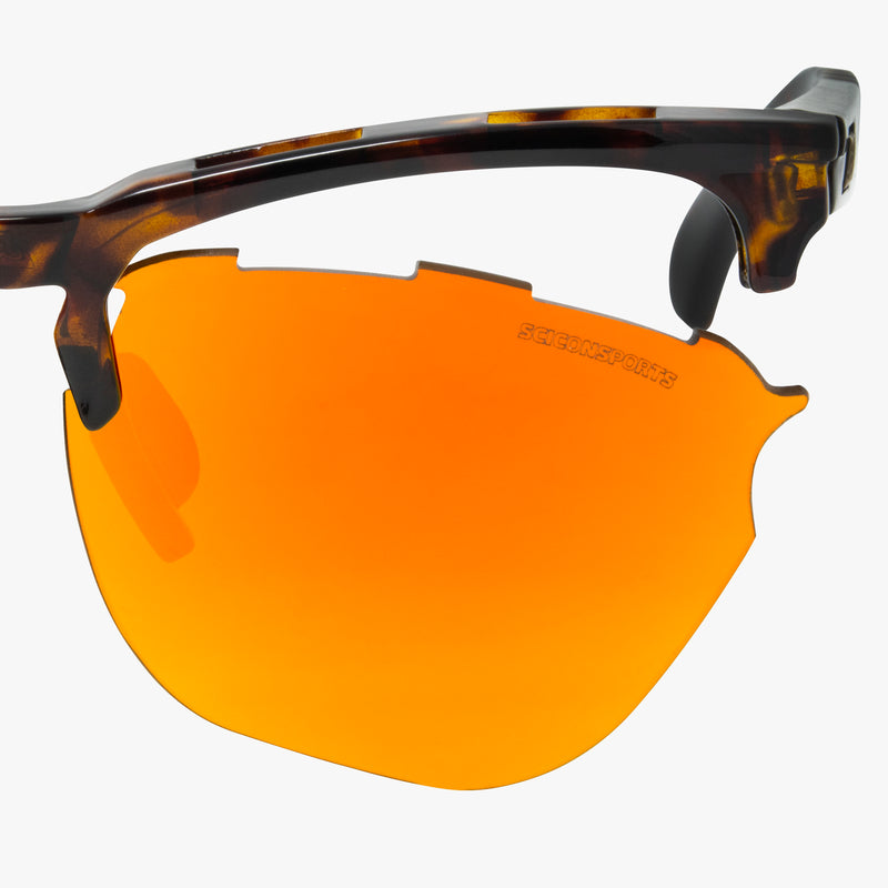 Scicon Occhiali da sole Gravel Tartarugati/Lenti Rosse Specchiate Convenienza