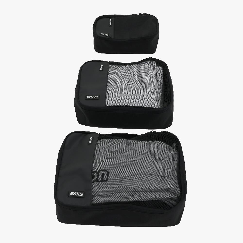 Scicon Set Organizer Valigia 3 pezzi Nero Spedizione Gratuita