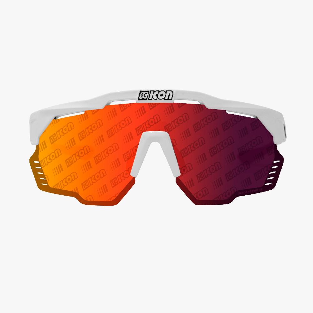 Scicon Occhiali Sportivi Aeroshade Kunken Bianco/Lenti Rosse Vendita Economica