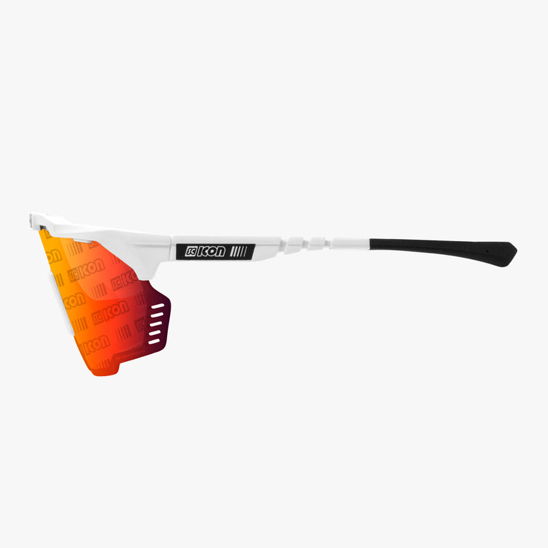 Scicon Occhiali Sportivi Aeroshade Kunken Bianco/Lenti Rosse Vendita Economica