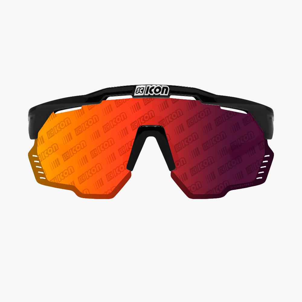 Scicon Occhiali Sportivi Aeroshade Kunken Nero/Rosso I Più Venduti