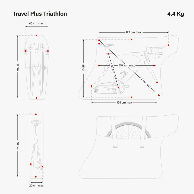 Scicon Sacca Porta Bici Travel Plus Triathlon Nera Promozione