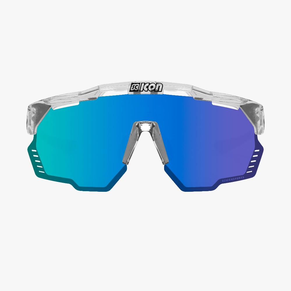 Scicon Aeroshade Kunken Occhiali Ciclismo Cristallo/Blu Affare Del Giorno