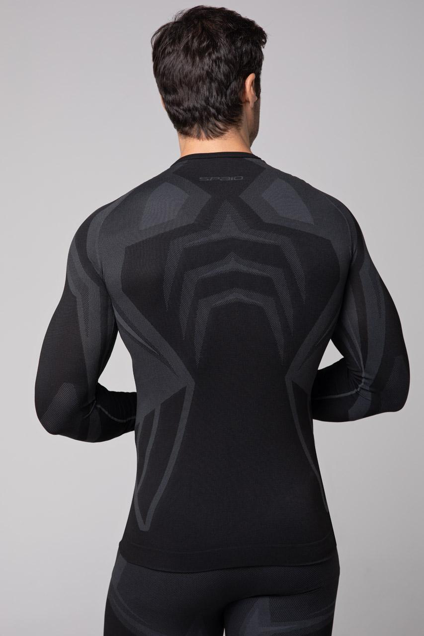 Spaio SPAIO MAGLIA M/L TERMOATTIVA "CONFIDENCE" NERO/GRIGIO Moda