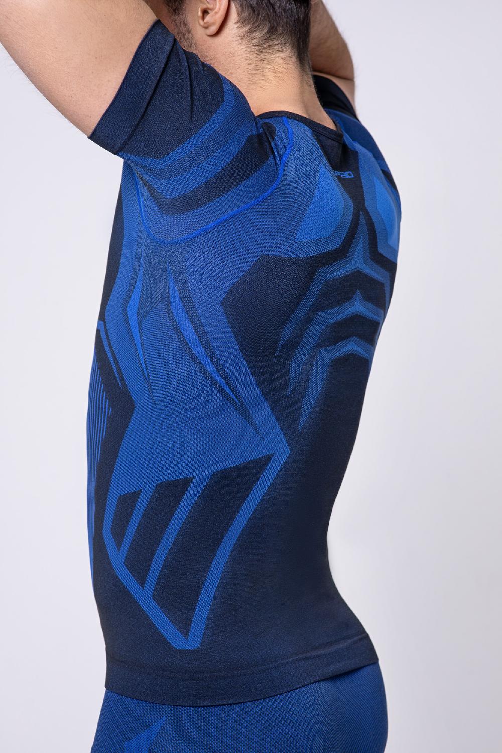Spaio SPAIO MAGLIA M/C "CONFIDENCE" NERO/ROYAL BLUE 2025