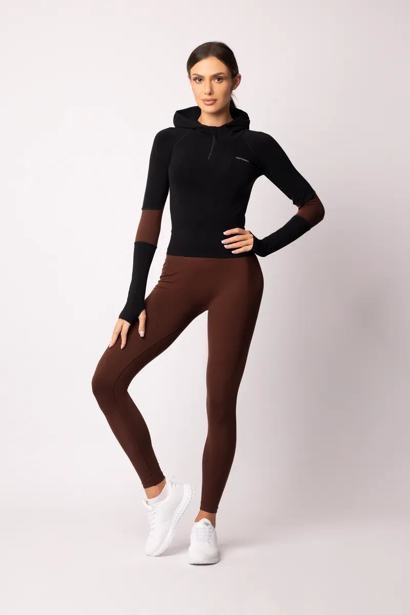 Spaio SPAIO FELPA ADAPT – DOUBLE COLOUR COFFEE/BLACK Qualità