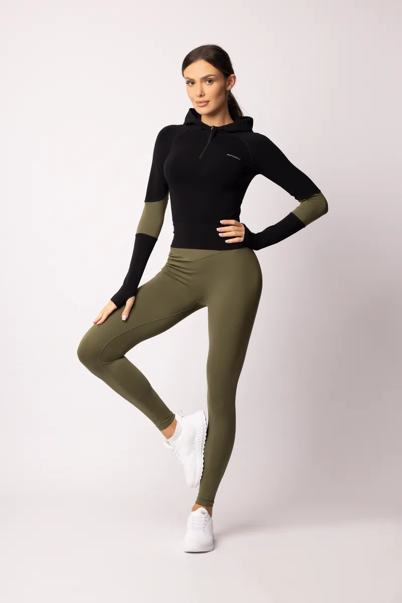 Spaio SPAIO FELPA ADAPT – DOUBLE COLOUR KHAKI/BLACK Vendita