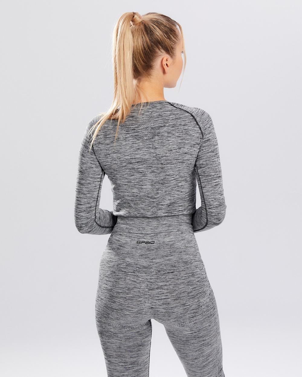 Spaio SPAIO RASHGUARD MELANGE MANICHE LUNGHE GREY Affare Del Giorno