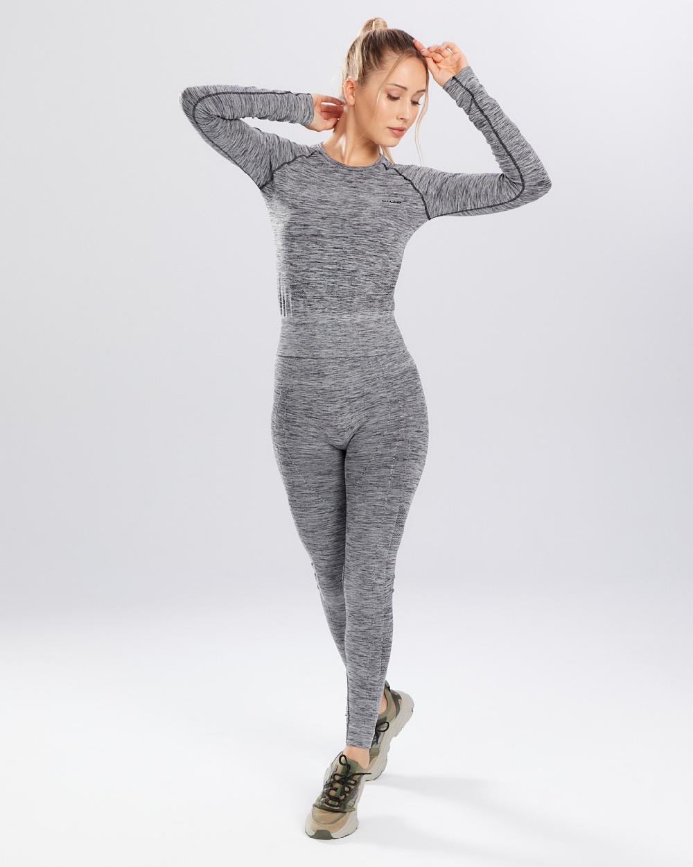 Spaio SPAIO RASHGUARD MELANGE MANICHE LUNGHE GREY Affare Del Giorno