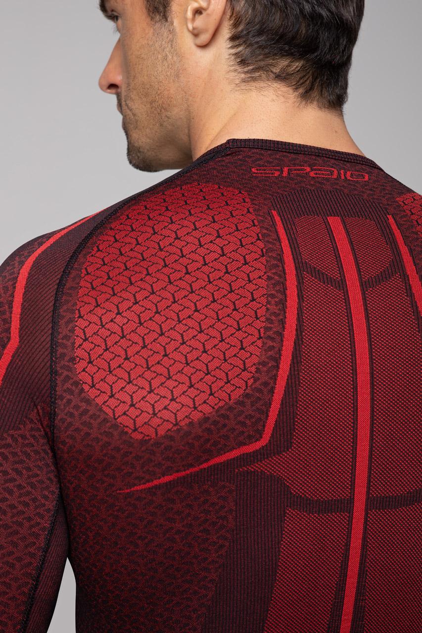 Spaio SPAIO MAGLIETTA TERMOATTIVA "ADRENALINE" UOMO NERO/ROSSO Online