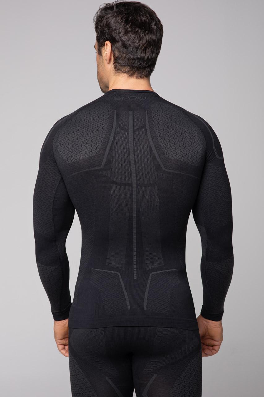 Spaio SPAIO MAGLIETTA TERMOATTIVA "ADRENALINE" UOMO NERO/GRIGIO Outlet