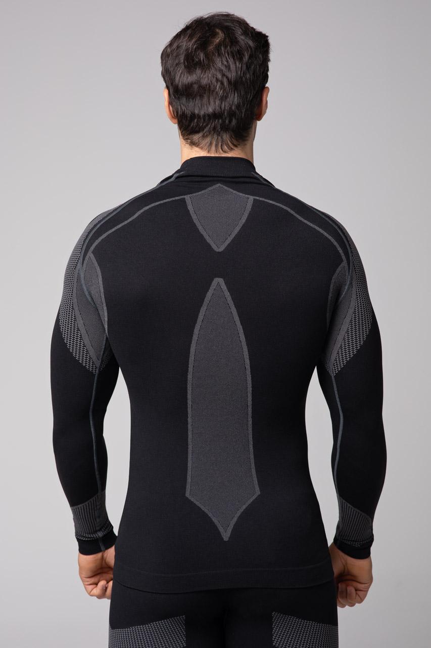 Spaio SPAIO MAGLIETTA TERMOATTIVA CON MANICHE LUNGHE THERMO-EVO UOMO NERO/GRIGIO In Vendita
