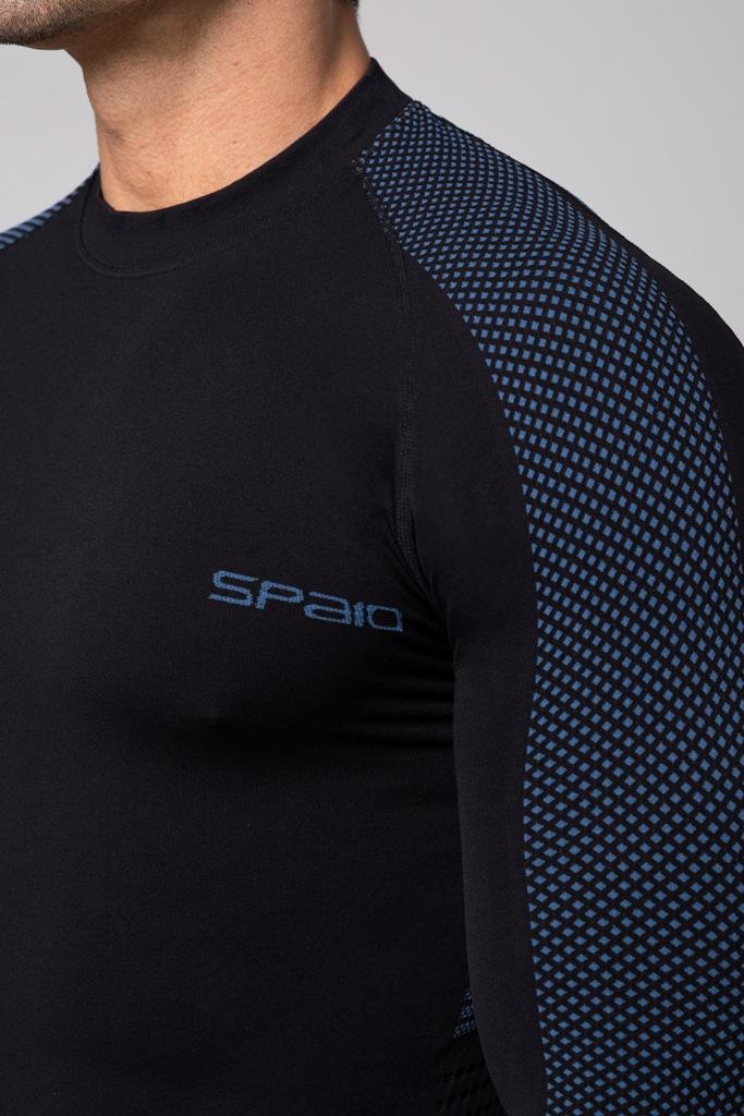 Spaio SPAIO MAGLIA M/L TERMOATTIVA "FIERCE" NERO/BLU Offerte