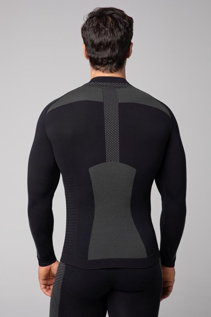 Spaio SPAIO MAGLIA M/L TERMOATTIVA "FIERCE" NERO/GRIGIO Hotsell