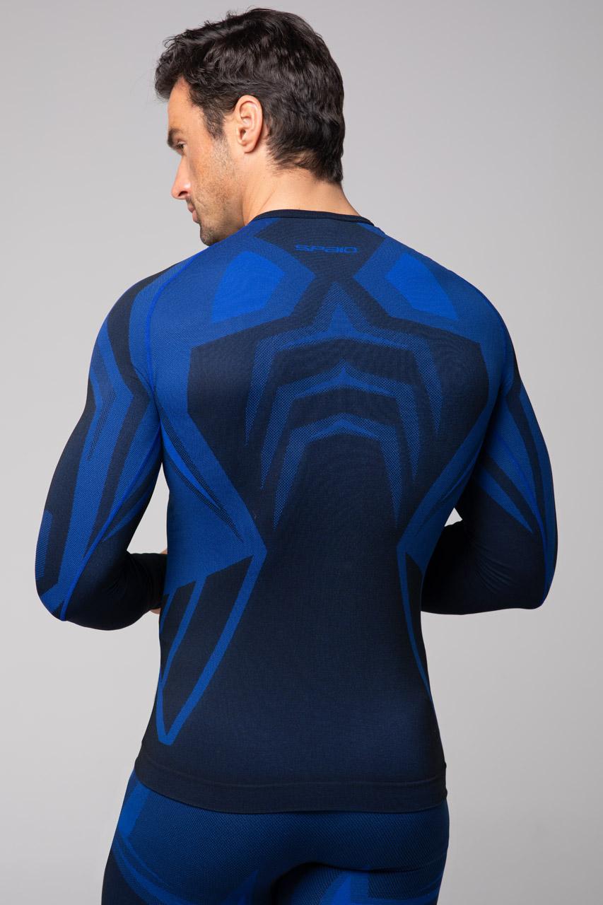 Spaio SPAIO MAGLIA M/L TERMOATTIVA "CONFIDENCE" NERO/ROYAL BLUE Negozio