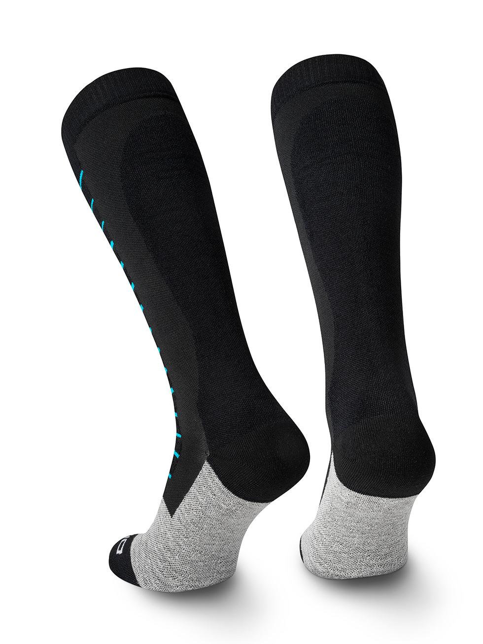 Spaio SPAIO calze da sci compressive FIERCE BLACK/WHITE/BLUE Consegna Veloce