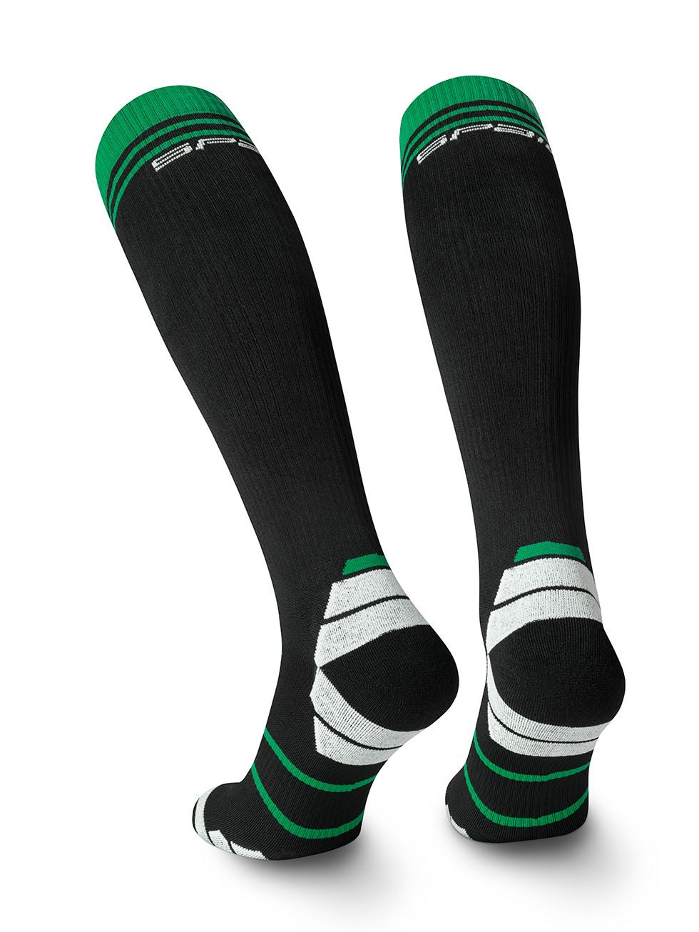 Spaio SPAIO calze da sci SKI SOCKS 01 BLACK/WHITE/GREEN Presa
