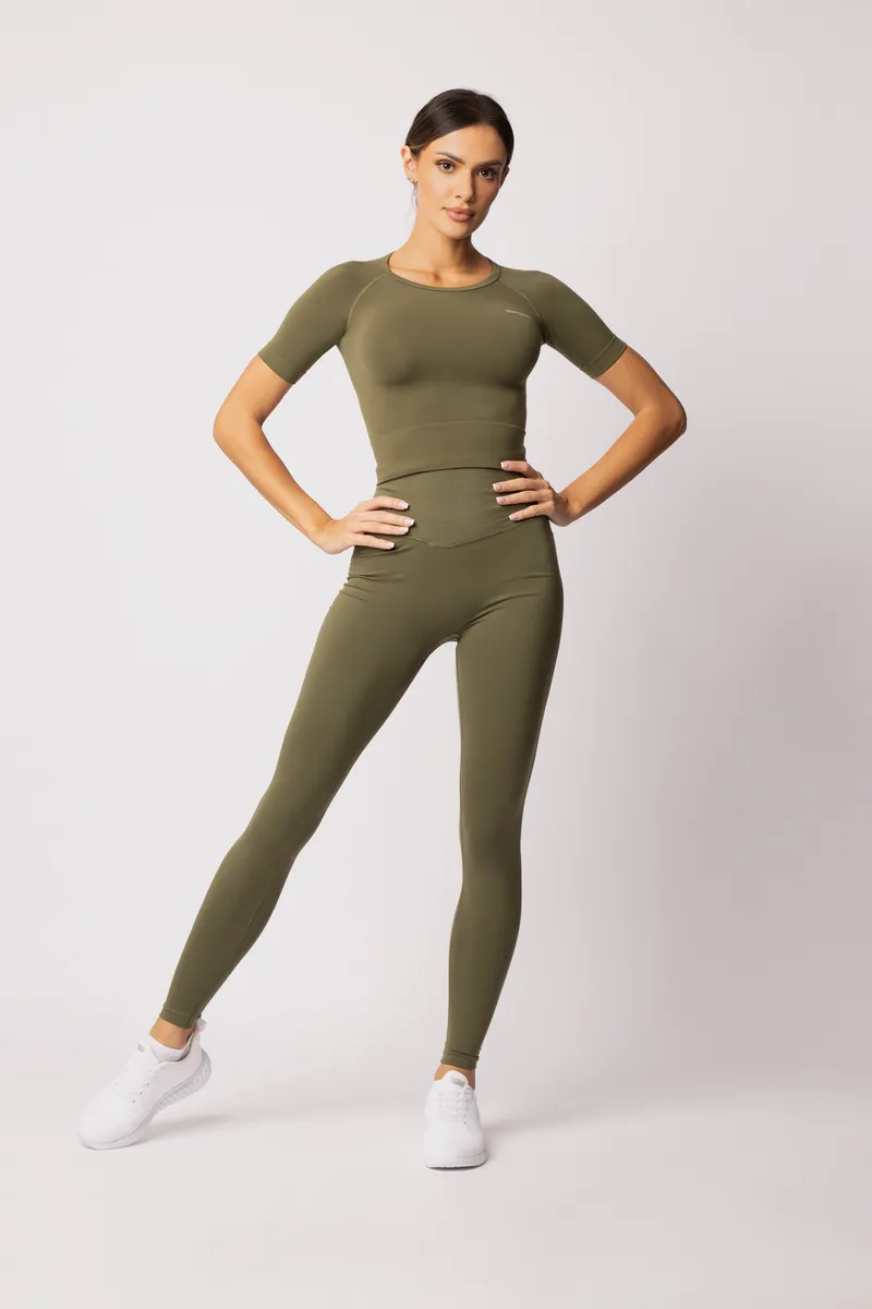Spaio SPAIO RASHGUARD ADAPT MANICA CORTA KHAKI Vendita Calda