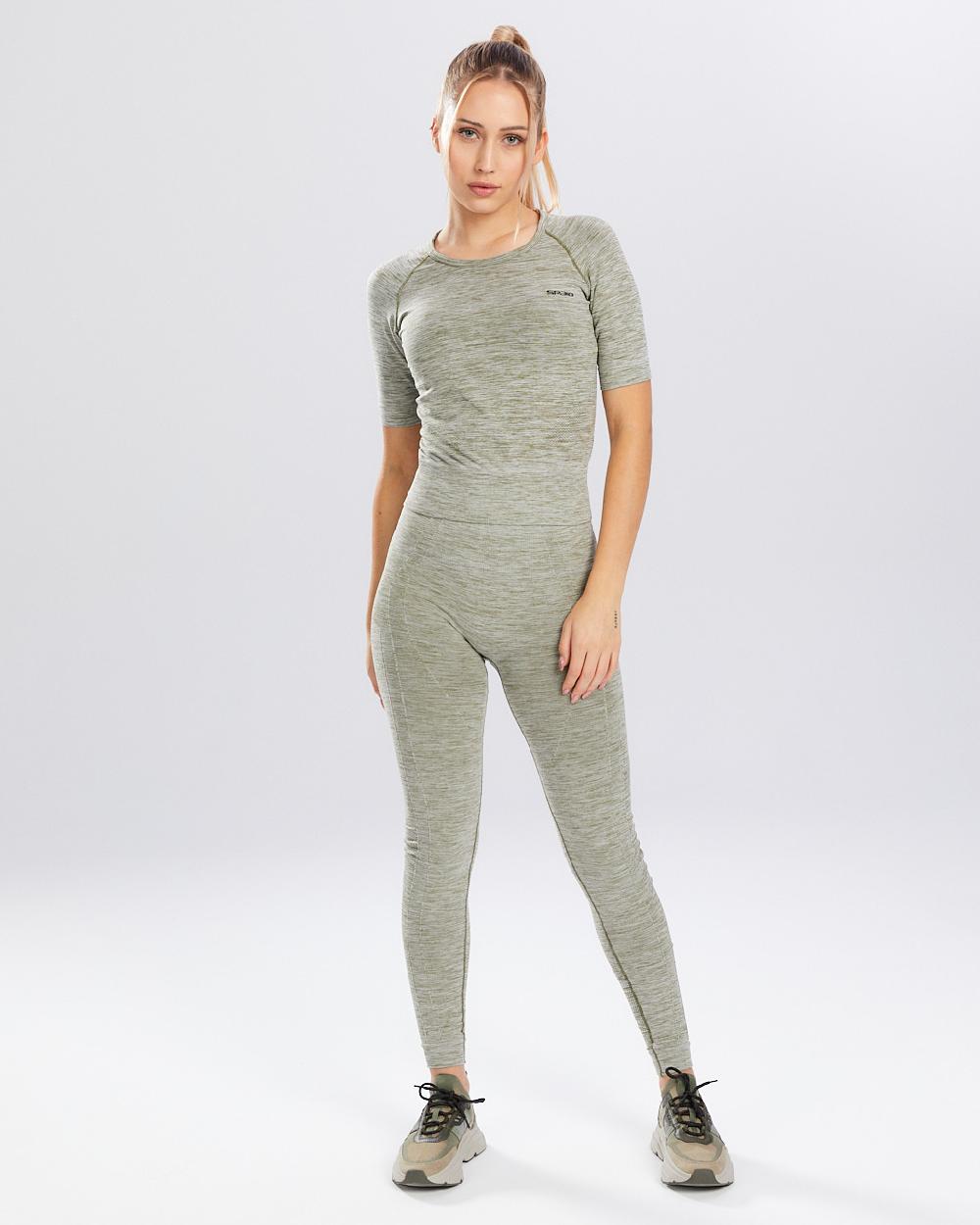 Spaio SPAIO RASHGUARD MELANGE MANICHE CORTE KHAKI 2025