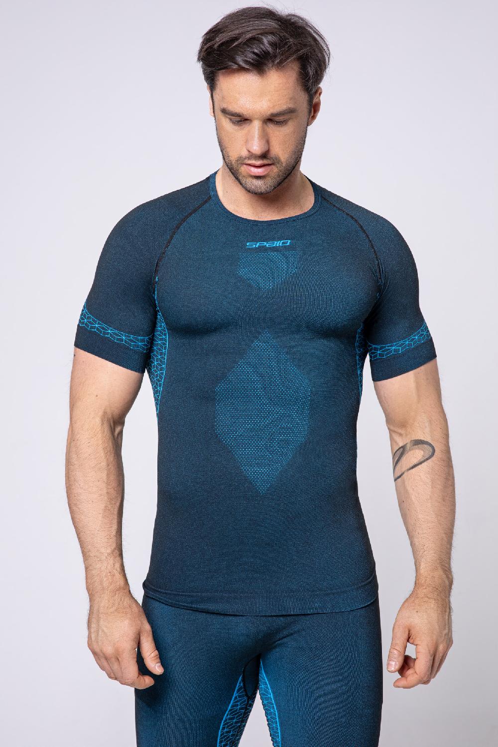 Spaio SPAIO M/C MAGLIA BREEZE UOMO NERO/BLU Spedizione Gratuita
