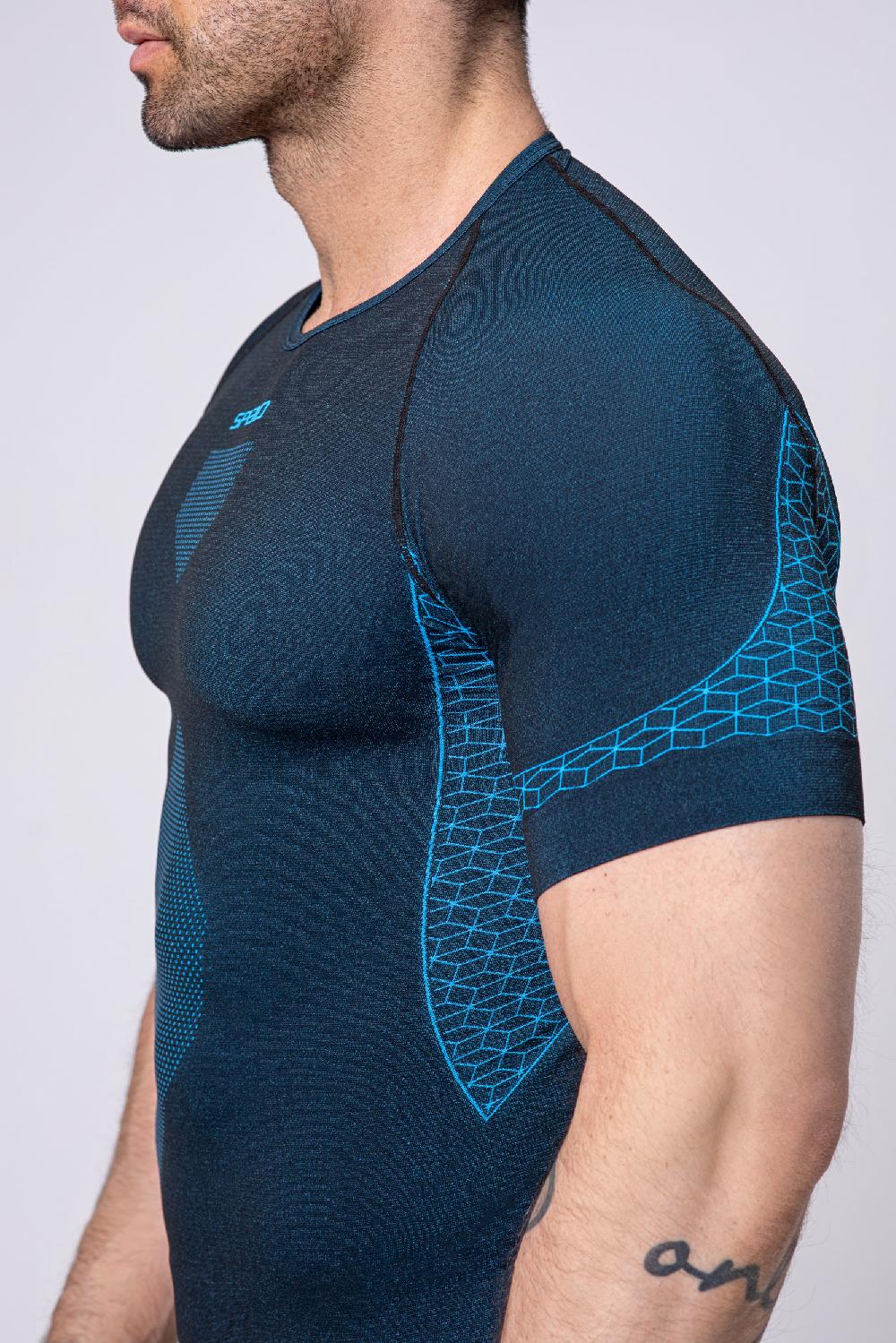 Spaio SPAIO M/C MAGLIA BREEZE UOMO NERO/BLU Spedizione Gratuita