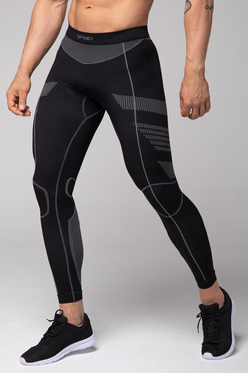 Spaio SPAIO LEGGINS TERMOATTIVI "THERMO-EVO" UOMO NERO/GRIGIO Promozione Limitata