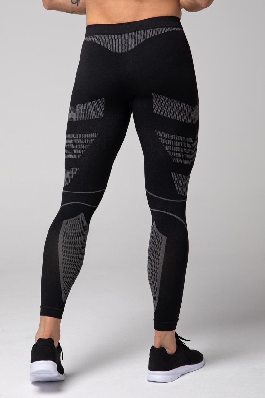 Spaio SPAIO LEGGINS TERMOATTIVI "THERMO-EVO" UOMO NERO/GRIGIO Promozione Limitata