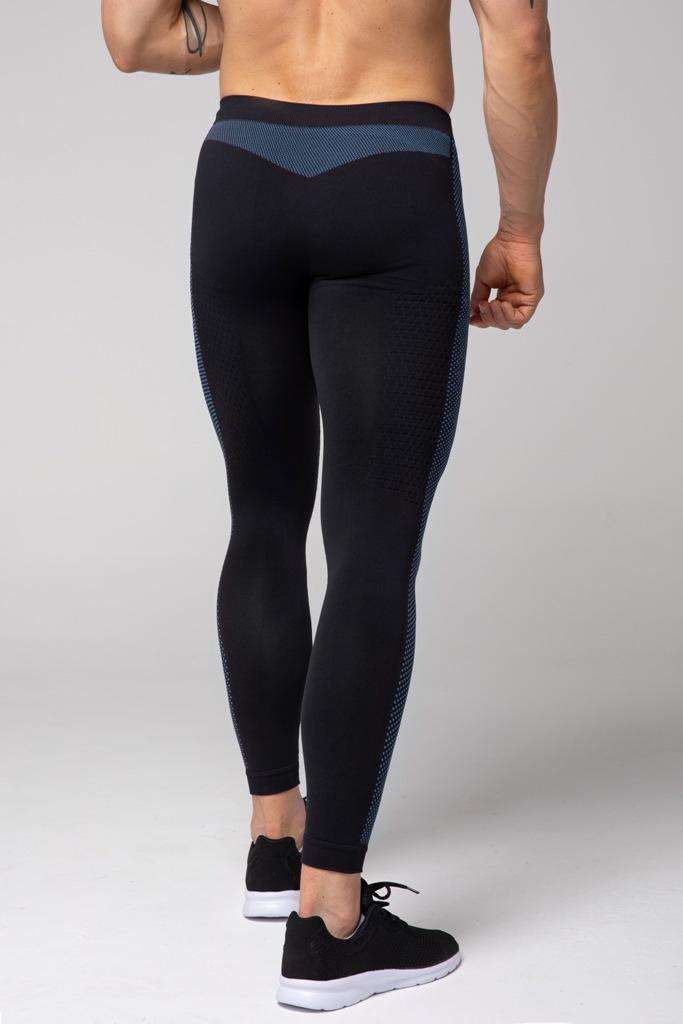 Spaio SPAIO LEGGINGS TERMOATTIVI "FIERCE" NERO/BLU Qualità