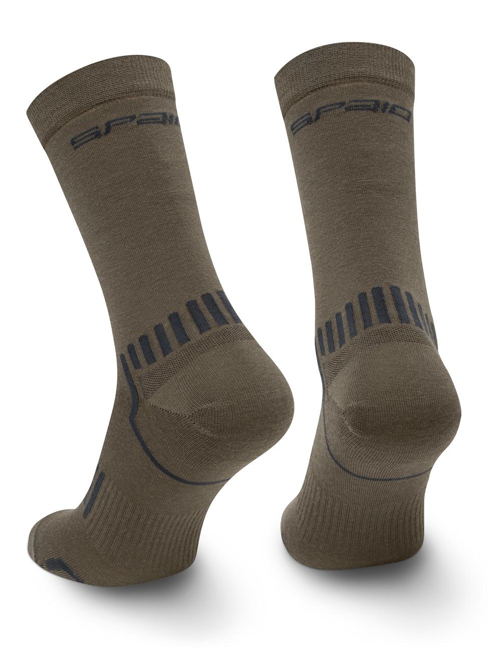 Spaio SPAIO CALZINI DA TREKKING ALPHA 02 KHAKI/ BLACK Convenienza