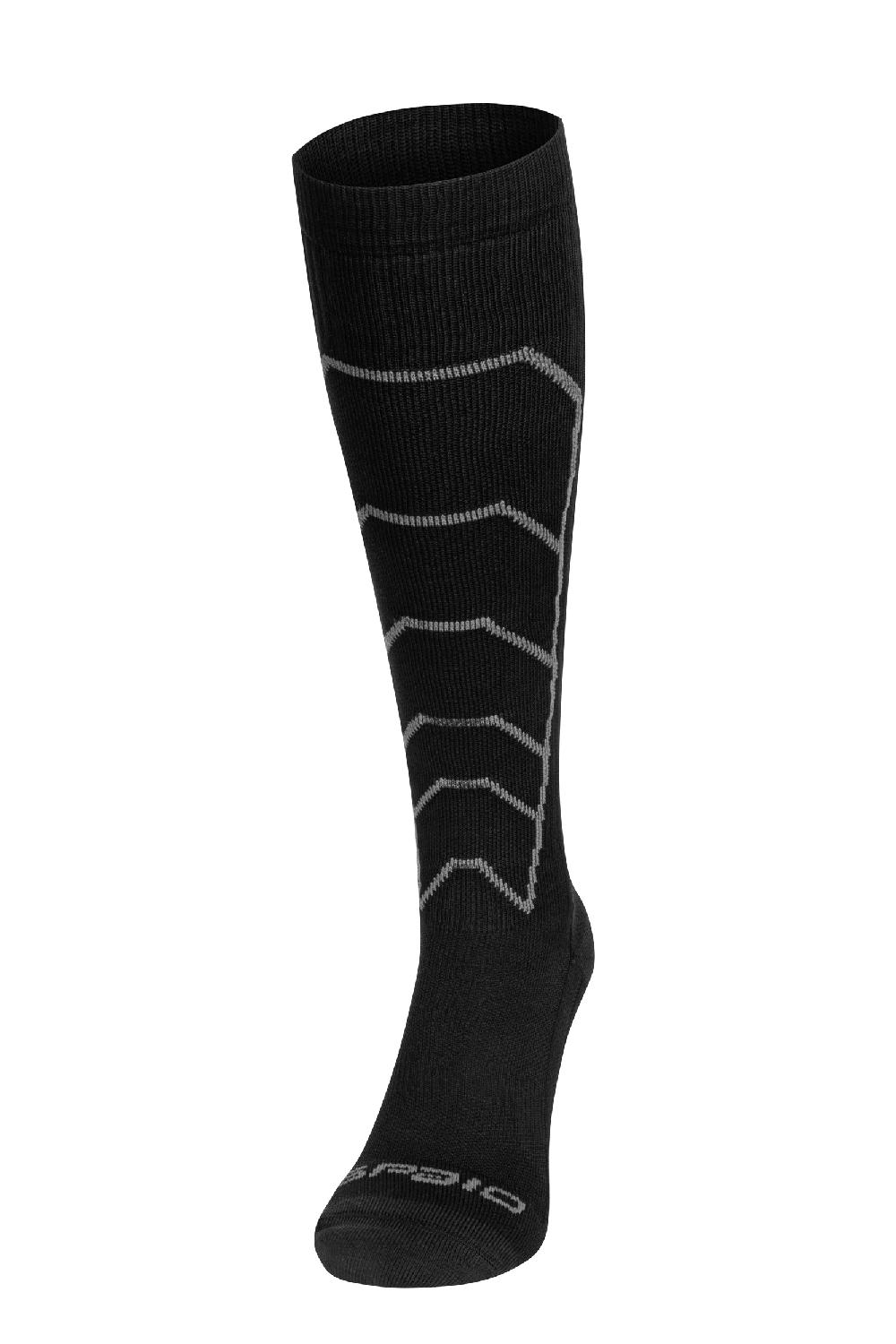 Spaio CALZE LUNGHE A COMPRESSIONE "RAPID" NERO/GRIGIO Saldi
