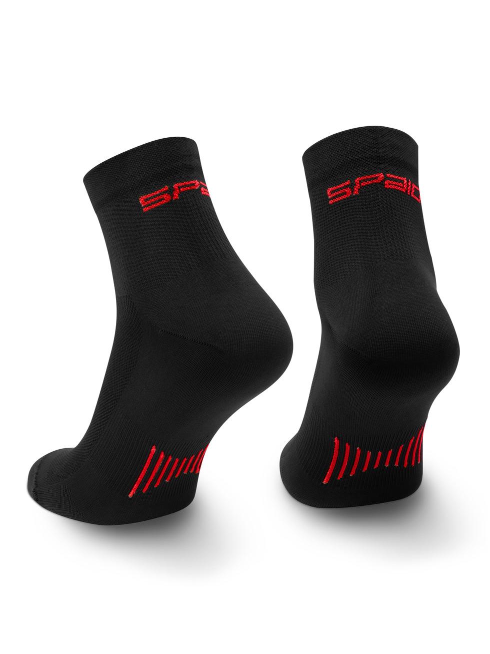Spaio SPAIO CALZINI DA CORSA RUNNING 01 BLACK/ RED Italia
