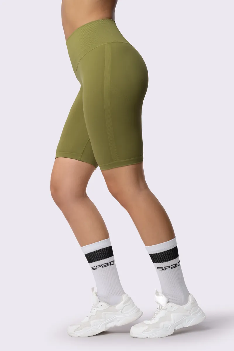 Spaio SPAIO ADAPT BIKER SHORTS GREEN OLIVE Sconto