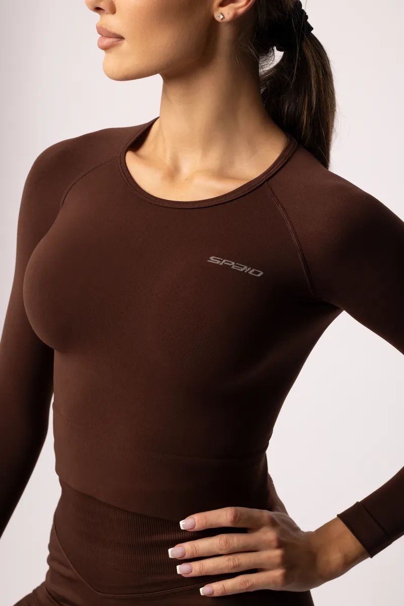 Spaio SPAIO RASHGUARD ADAPT MANICA LUNGA COFFEE Nuovo