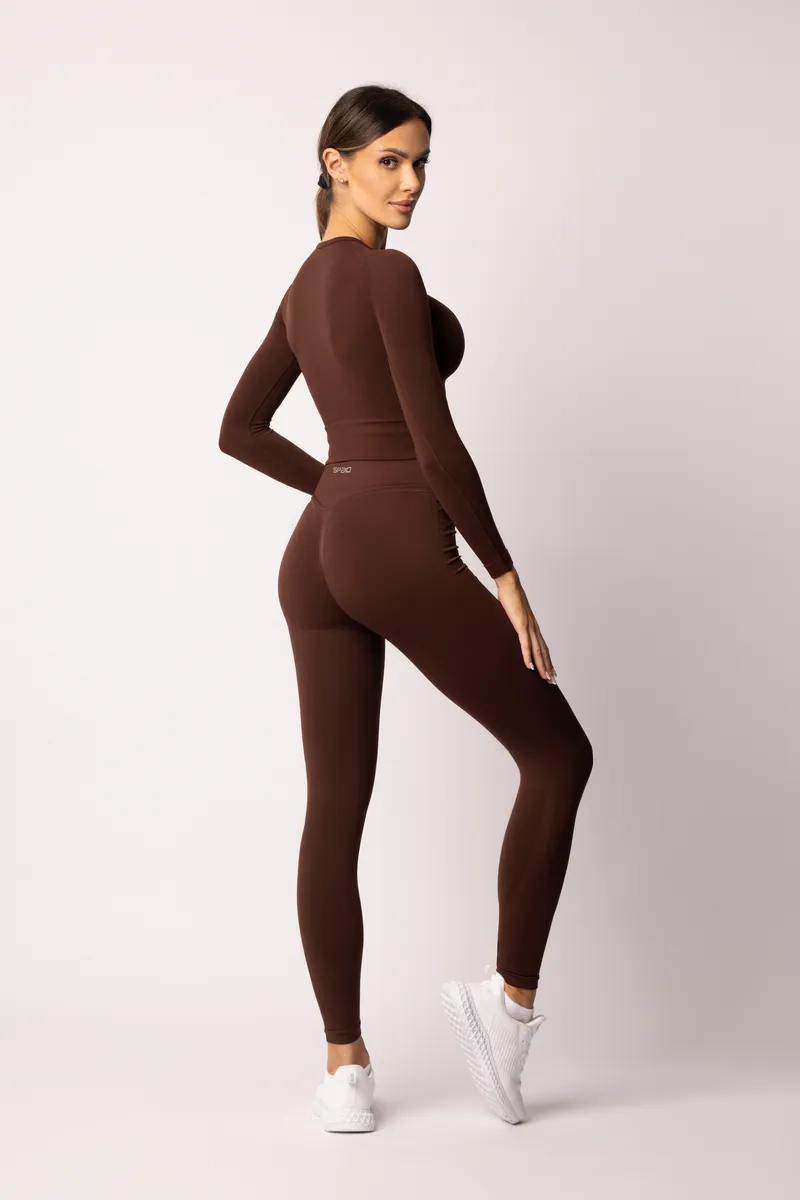 Spaio SPAIO RASHGUARD ADAPT MANICA LUNGA COFFEE Nuovo