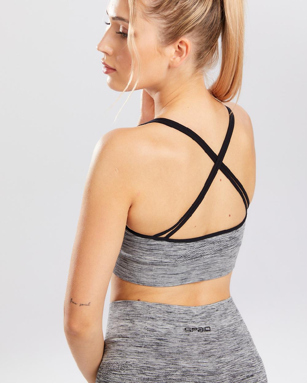 Spaio SPAIO REGGISENO SPORTIVO MELANGE GREY Convenienza