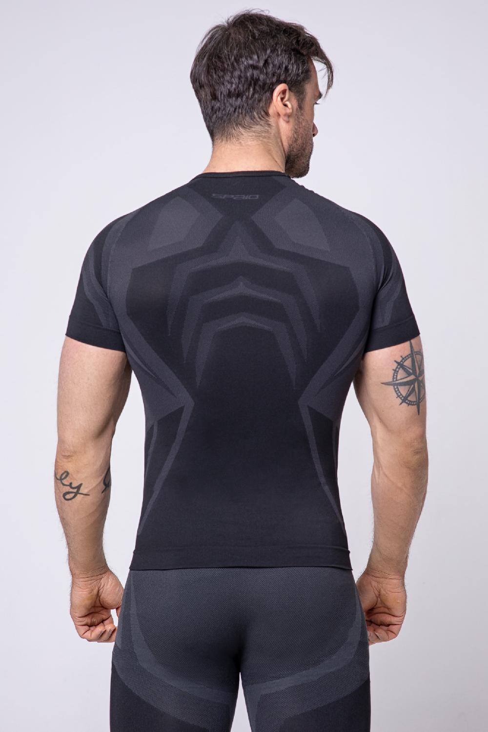 Spaio SPAIO MAGLIA M/C "CONFIDENCE" NERO/GRIGIO Vendita Calda
