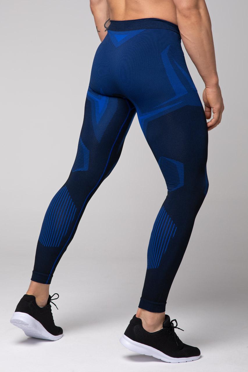 Spaio SPAIO LEGGINGS TERMOATTIVI "CONFIDENCE" NERO/ROYAL BLUE I Più Venduti