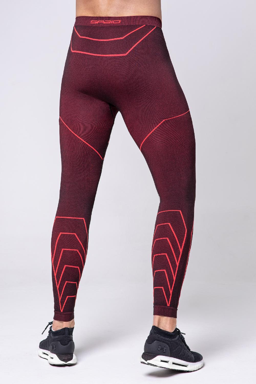 Spaio LEGGINGS DA UOMO RAPID BLACK/RED In Linea